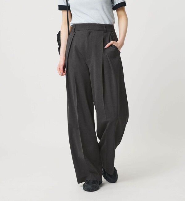 BEAUTY&YOUTH UNITED ARROWS「2タック ワイドパンツ 吸水速乾 防シワ ウォッシャブル」|その他|
