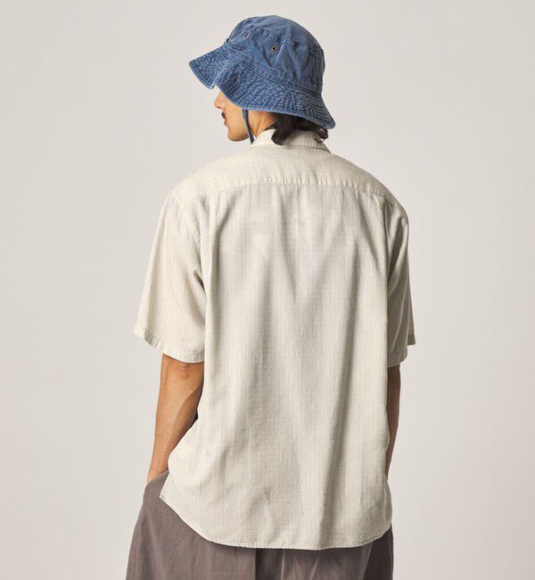 STEVEN ALAN「＜Steven Alan＞ ドビー レギュラーカラー ショートスリーブ シャツ BOX」|シャツ・ブラウス|