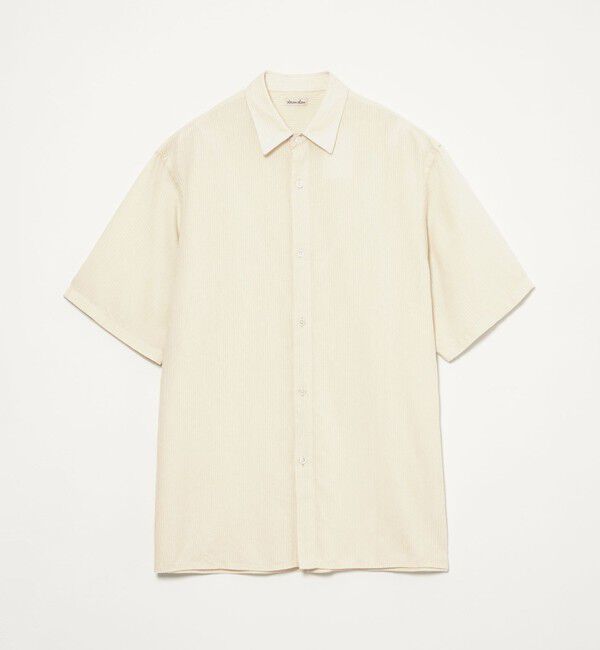 STEVEN ALAN「＜Steven Alan＞ ドビー レギュラーカラー ショートスリーブ シャツ BOX」|シャツ・ブラウス|NATURAL