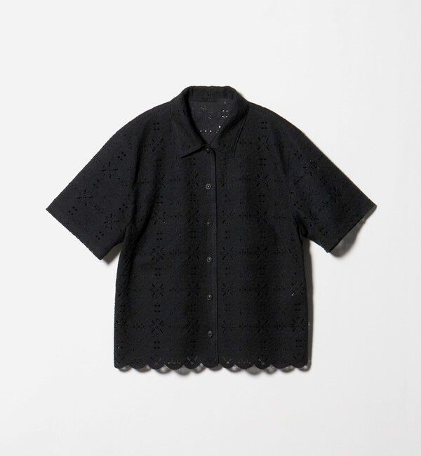 STEVEN ALAN「＜Steven Alan＞レース ショートスリーブ シャツ」|シャツ・ブラウス|
