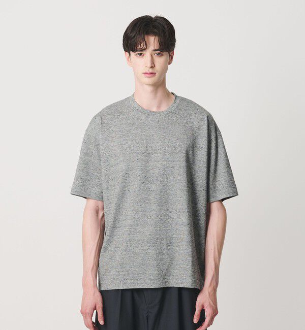 BEAUTY&YOUTH UNITED ARROWS「リネン テクスチャード クルーネック Tシャツ」|Tシャツ・カットソー|