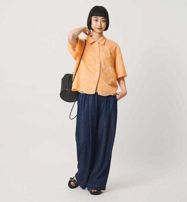 BEAUTY&YOUTH UNITED ARROWS「セルロースポリエステル クロスステッチ シャツ ウォッシャブル」|シャツ・ブラウス|