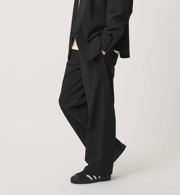 BEAUTY&YOUTH UNITED ARROWS「360&deg;MASTER 1プリーツ ストレート イージーパンツ NO.8 セットアップ対応 撥水 ストレッチ ウォッシャブル」|チノ|