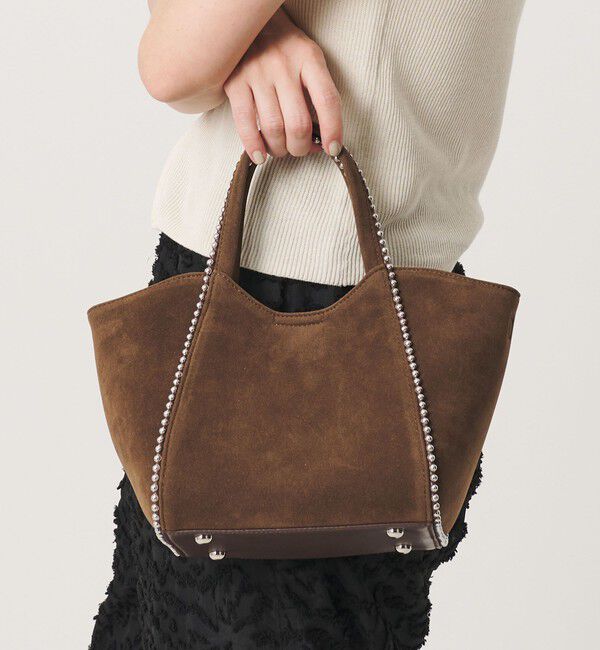 BEAUTY&YOUTH UNITED ARROWS「スエードライク ボールチェーン 2WAY ミニ トートバッグ」|トートバッグ|