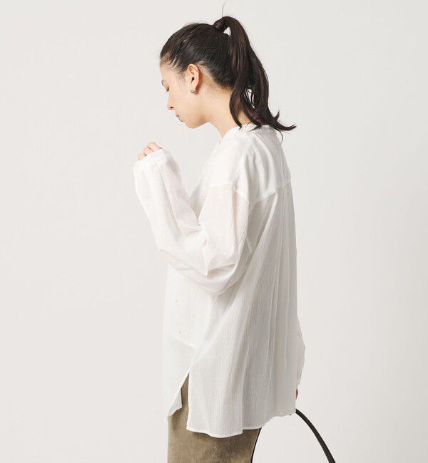 BEAUTY&YOUTH UNITED ARROWS「コットンクレープ ビーズ エンブロイダリー シャツ」|シャツ・ブラウス|