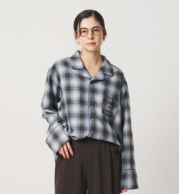 BEAUTY&YOUTH UNITED ARROWS「【別注】＜TOKI＞チェック オープンカラー シャツ」|シャツ・ブラウス|