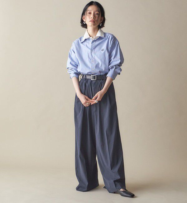 SHIPS for women「SHIPS NINE CASE:〈洗濯機可能〉レギュラーカラー シャツ」|シャツ・ブラウス|