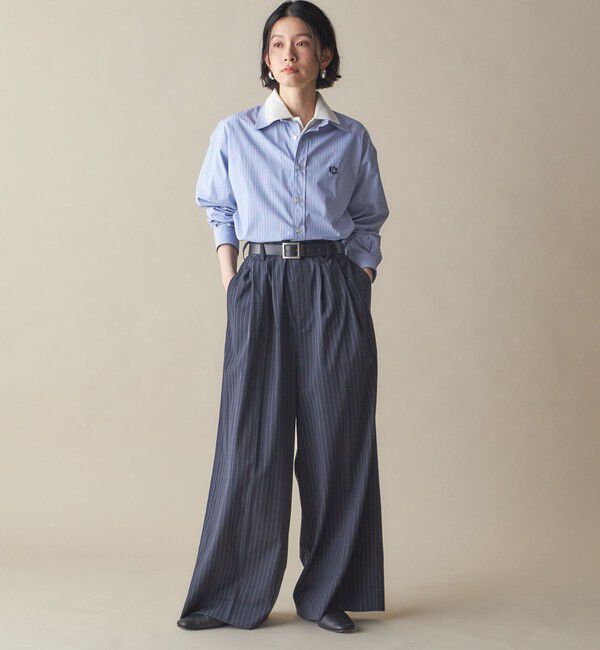 SHIPS for women「SHIPS NINE CASE:〈洗濯機可能〉レギュラーカラー シャツ」|シャツ・ブラウス|