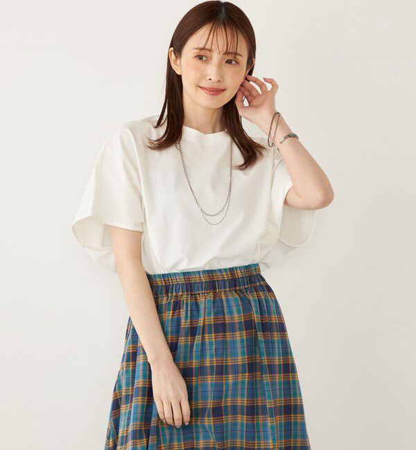 SHIPS Colors 「SHIPS Colors:〈手洗い可能〉ハイツイスト ケープ プルオーバー」|Tシャツ・カットソー|
