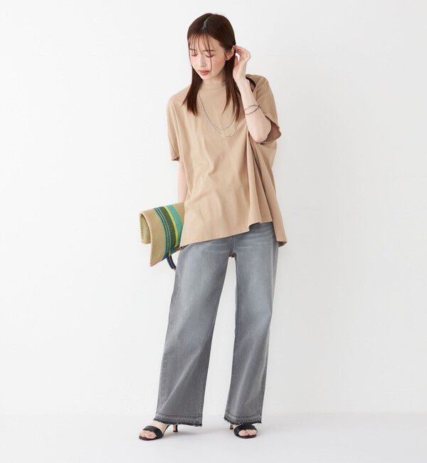 SHIPS Colors 「SHIPS Colors:〈手洗い可能〉ハイツイスト ケープ プルオーバー」|Tシャツ・カットソー|