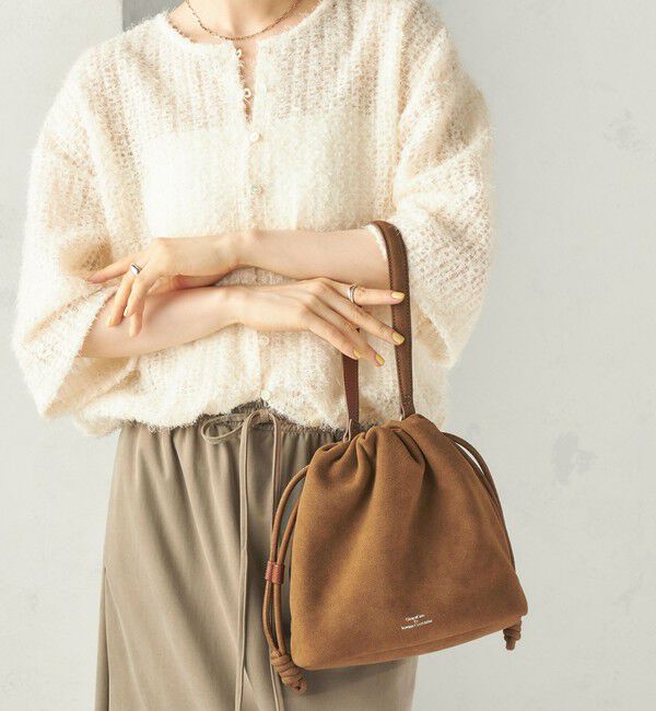 SHIPS for women「《一部予約》【WEB限定】George Cinq: DRAWSTRING BAG（S）」|ショルダー・メッセンジャー|キャメル