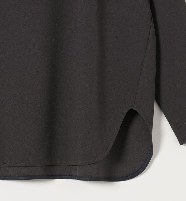 quaranciel「《予約》quaranciel:〈洗濯機可能〉カットジョーゼット ラウンドヘム ルーズ プルオーバー」|Tシャツ・カットソー|