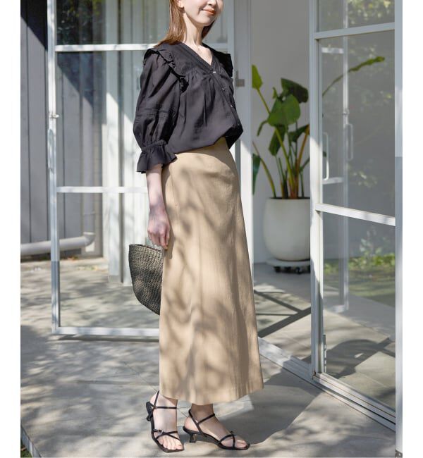 SLOBE IENA「《WEB限定/追加》コットンレーヨンレースブラウス」|シャツ・ブラウス|