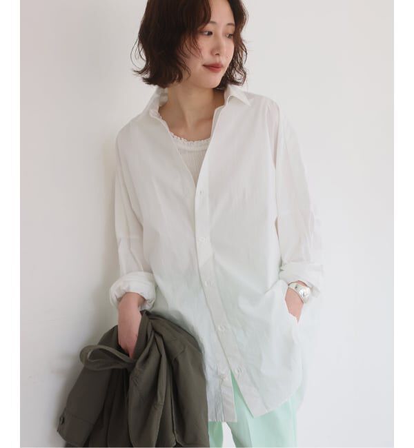 SLOBE IENA「《WEB限定/追加2予約》オーバーサイズシャツ」|シャツ・ブラウス|