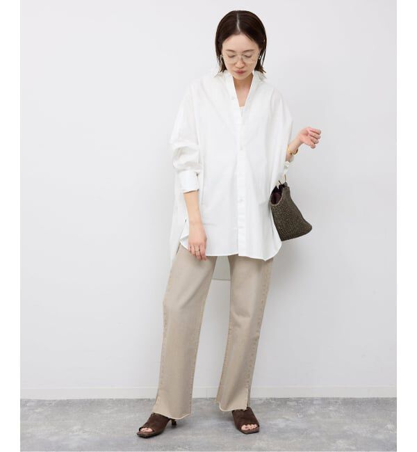 SLOBE IENA「《WEB限定/追加2予約》オーバーサイズシャツ」|シャツ・ブラウス|