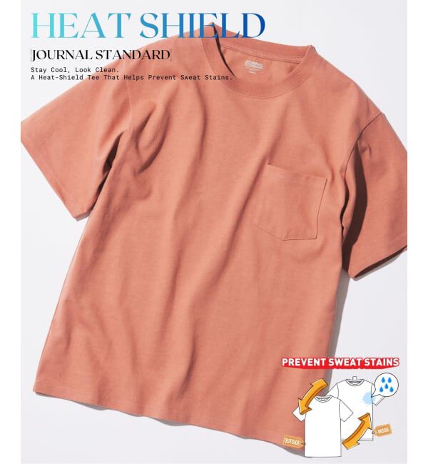 JOURNAL STANDARD「HEAT SHIELD / ヒート シールド 汗染み 防止 Tシャツ」|Tシャツ・カットソー|ピンク