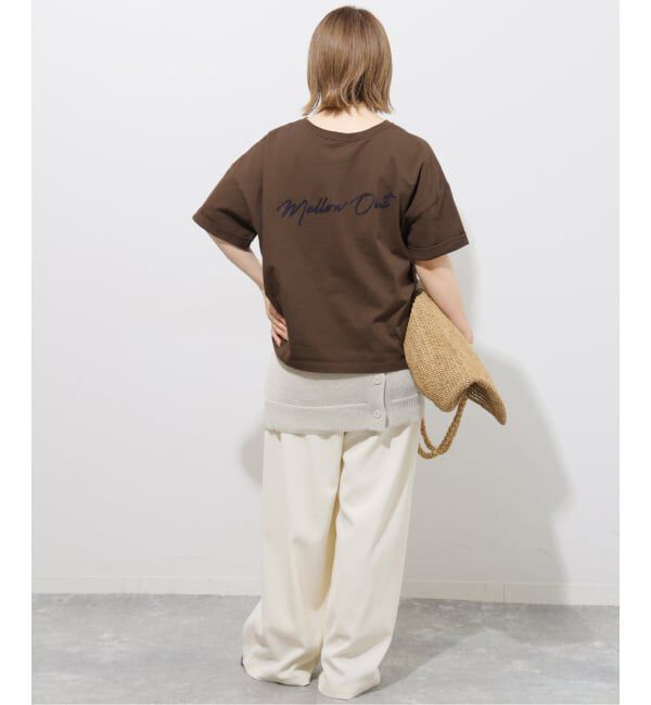 JOURNAL STANDARD relume「《追加》刺繍ロゴハーフスリーブT」|Tシャツ・カットソー|