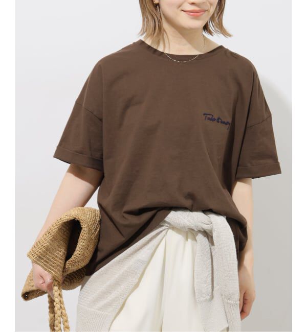JOURNAL STANDARD relume「《追加》刺繍ロゴハーフスリーブT」|Tシャツ・カットソー|