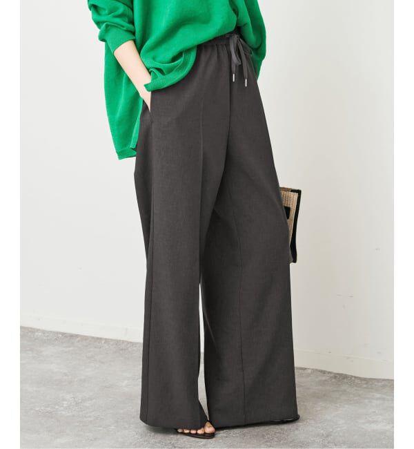 Spick and Span「《手洗い可 / 追加2》PEウォッシャブルイージースラックスパンツ」|スラックス|