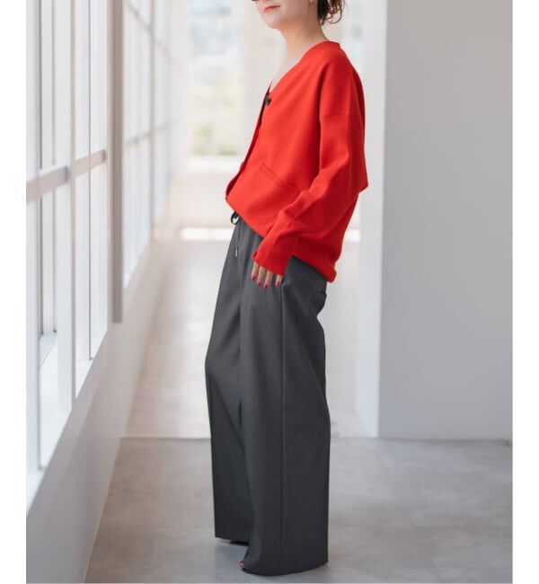 Spick and Span「《34サイズ登場 / 追加予約》P/Wイージースラックスパンツ」|スラックス|