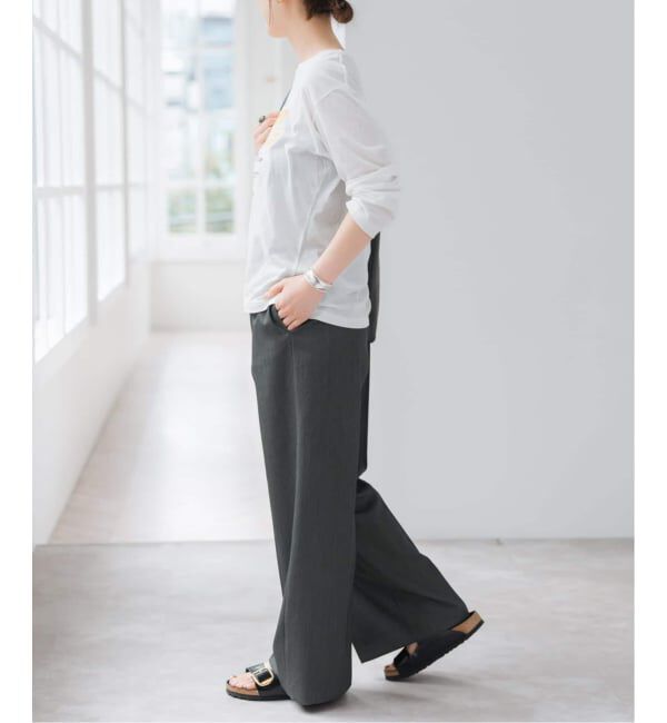 Spick and Span「《34サイズ登場 / 追加予約》P/Wイージースラックスパンツ」|スラックス|