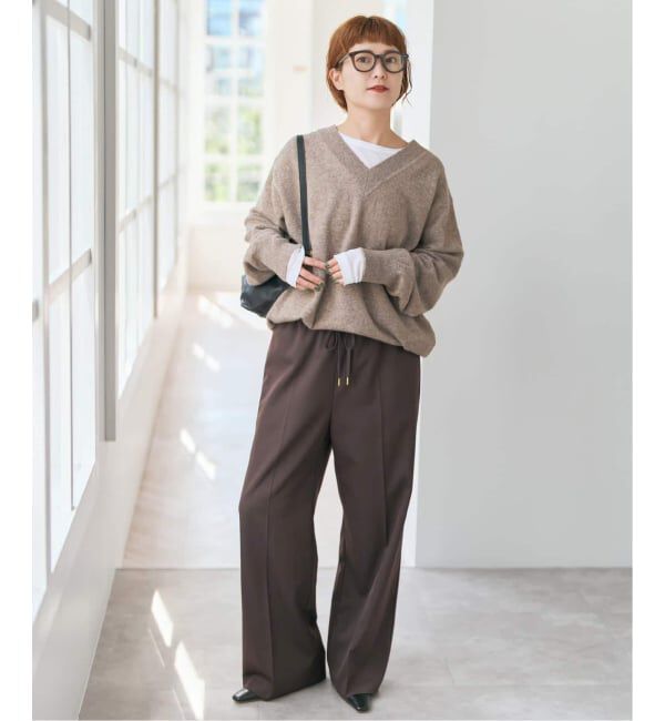 Spick and Span「《34サイズ登場 / 追加予約》P/Wイージースラックスパンツ」|スラックス|