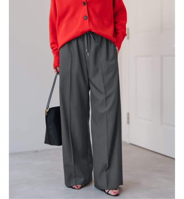 Spick and Span「《34サイズ登場 / 追加予約》P/Wイージースラックスパンツ」|スラックス|