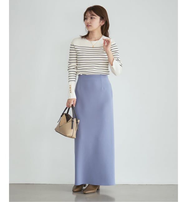 NOBLE「《WEB＆日本橋店限定・追加予約》ボタンディテールタイトリブニット」|ニット・セーター|