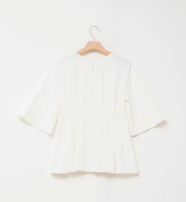 NOLLEY'S「《接触冷感/UVカット》ウォッシャブルハイスペックジャージペプラムプルオーバー」|Tシャツ・カットソー|
