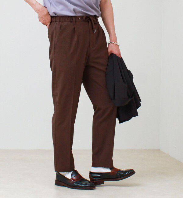 GLOSTER「【COOLMAX/セットアップ着用可能/S～XL展開】ポリトロイージーパンツ」|チノ|
