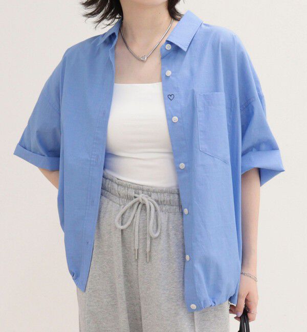 fredy emue「【人気につき半袖Ver.で再登場】汗染み軽減加工COTTON半袖シャツブルゾン」|シャツ・ブラウス|