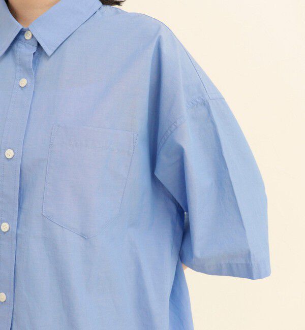 fredy emue「【人気につき半袖Ver.で再登場】汗染み軽減加工COTTON半袖シャツブルゾン」|シャツ・ブラウス|