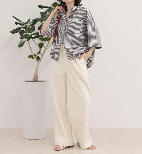 fredy emue「【人気につき半袖Ver.で再登場】汗染み軽減加工COTTON半袖シャツブルゾン」|シャツ・ブラウス|