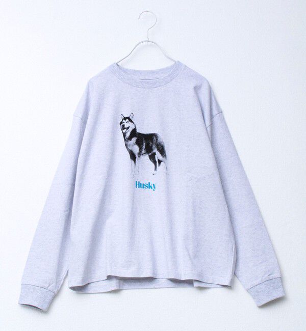 GLOSTER「【新デザイン】【DOG&CAT】NEW犬猫ロンT」|Tシャツ・カットソー|グレー系その他5