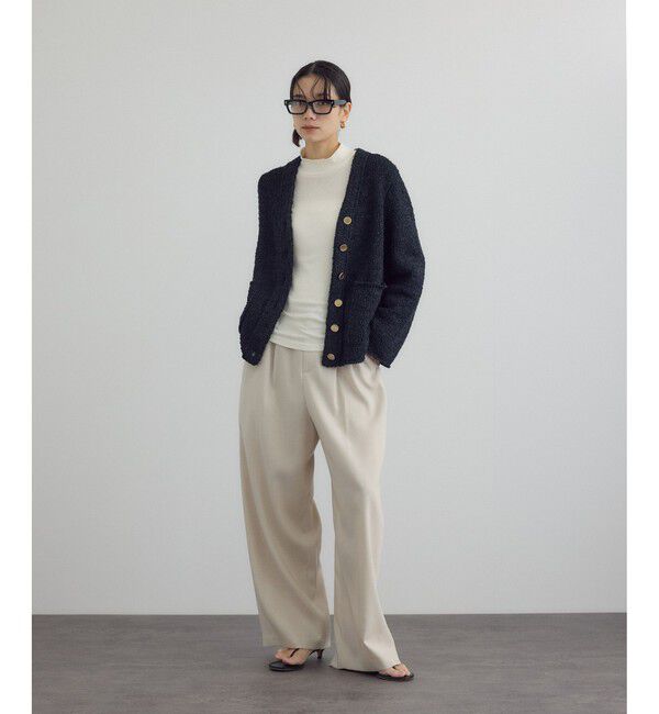SALON adam et rope'「Vネックジャケットカーディガン」|カーディガン|