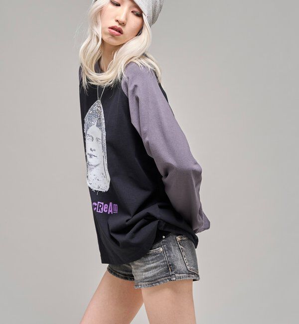  「【Sourcream】VenusラグランL/STEE」|Tシャツ・カットソー|