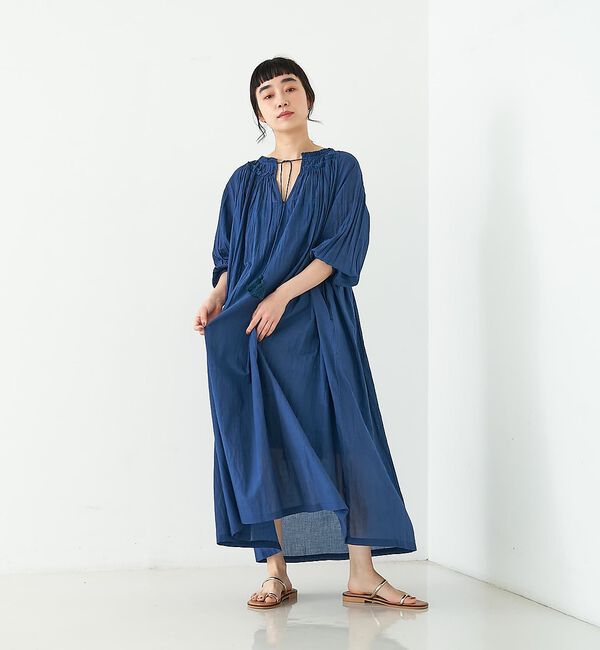 collex「インド綿2WAYギャザーコットンワンピース」|ワンピース|