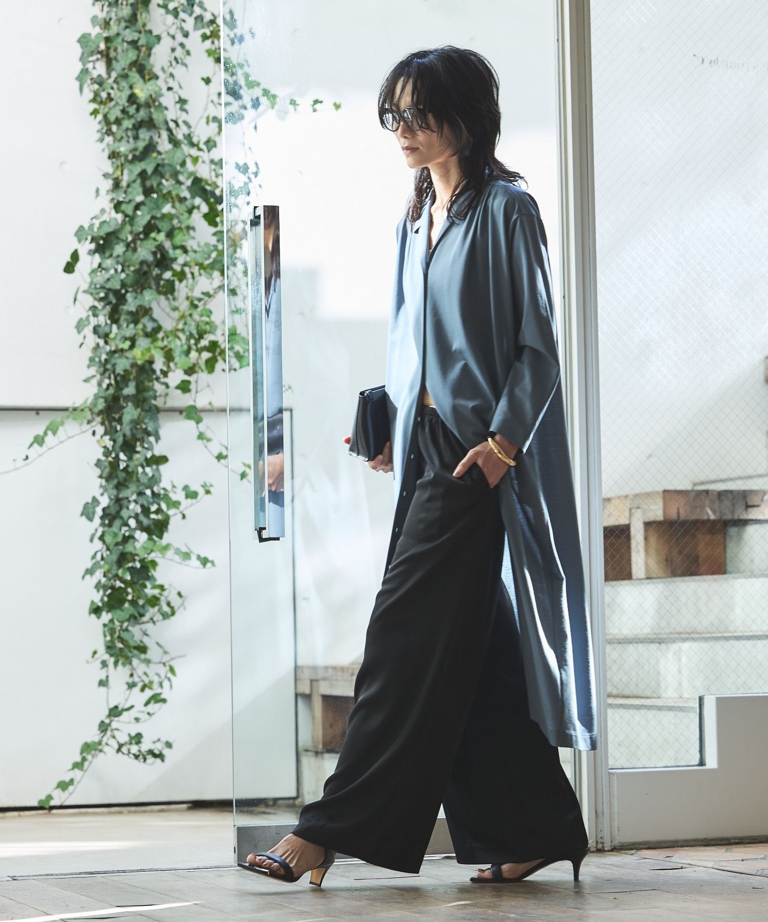 qualite「【今季最後の再入荷/接触冷感・吸水速乾】クールサテンパンツ/セットアップ対応」|その他|