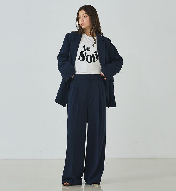 abahouse mavie「トリコチンワイドパンツ【予約】」|その他|