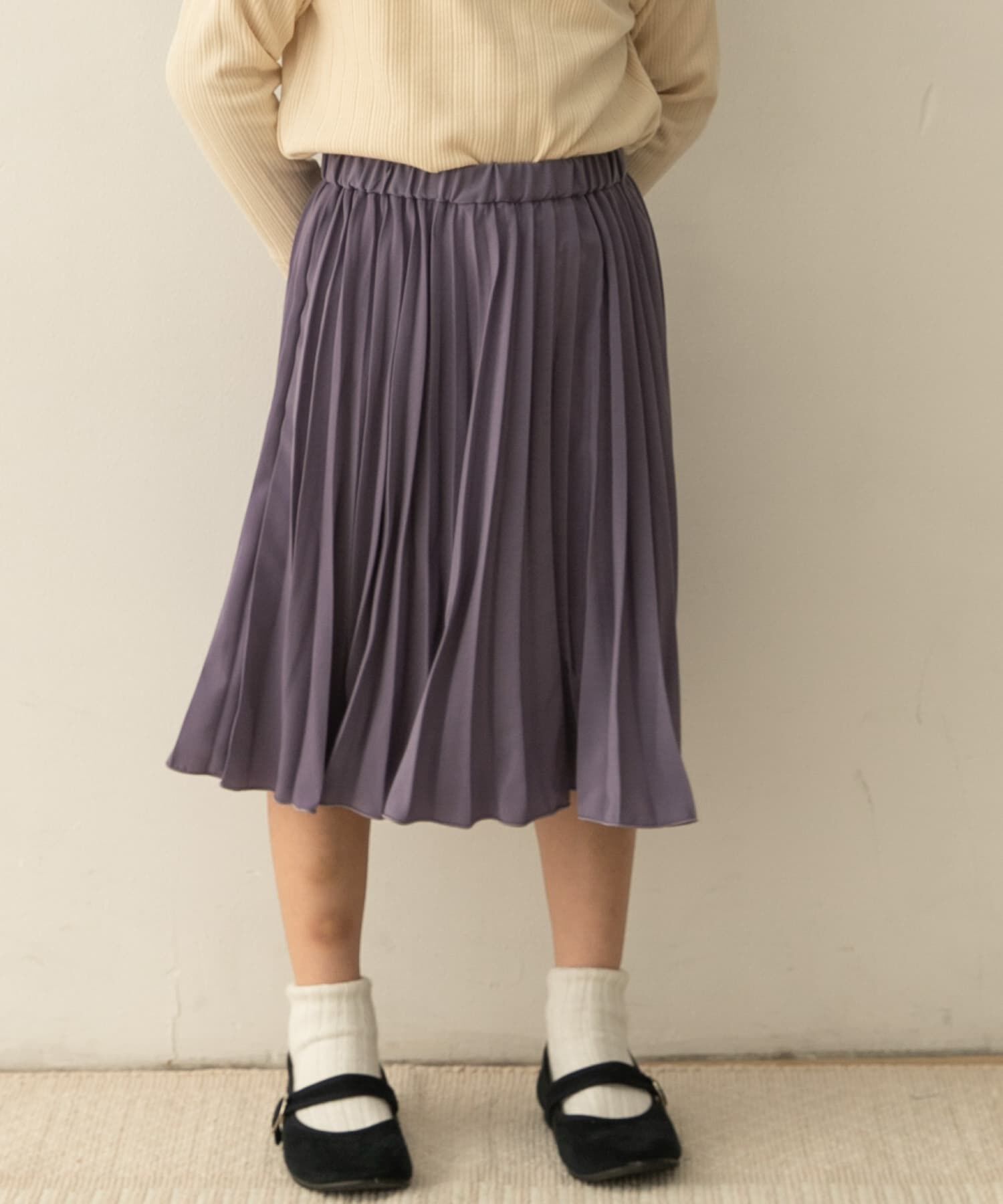 URBAN RESEARCH DOORS「『親子リンク』ランダムプリーツスカート(KIDS)」|その他|パープル