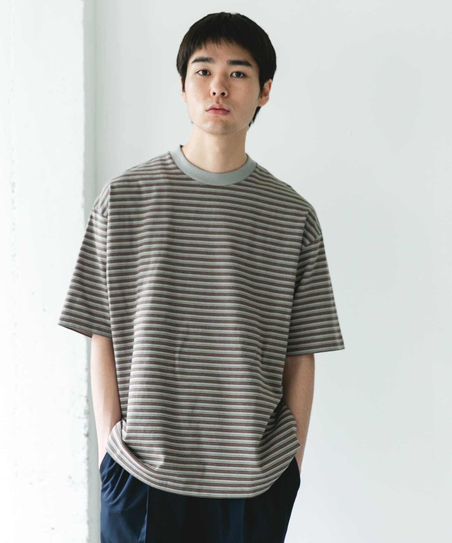 URBAN RESEARCH DOORS「OUTDOOREXCHANGE ボーダーTシャツ」|Tシャツ・カットソー|