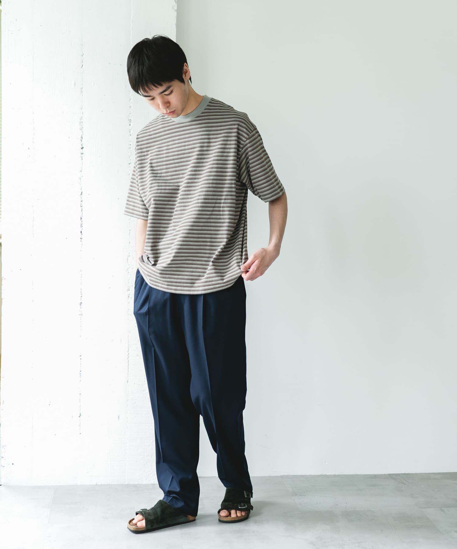 URBAN RESEARCH DOORS「OUTDOOREXCHANGE ボーダーTシャツ」|Tシャツ・カットソー|