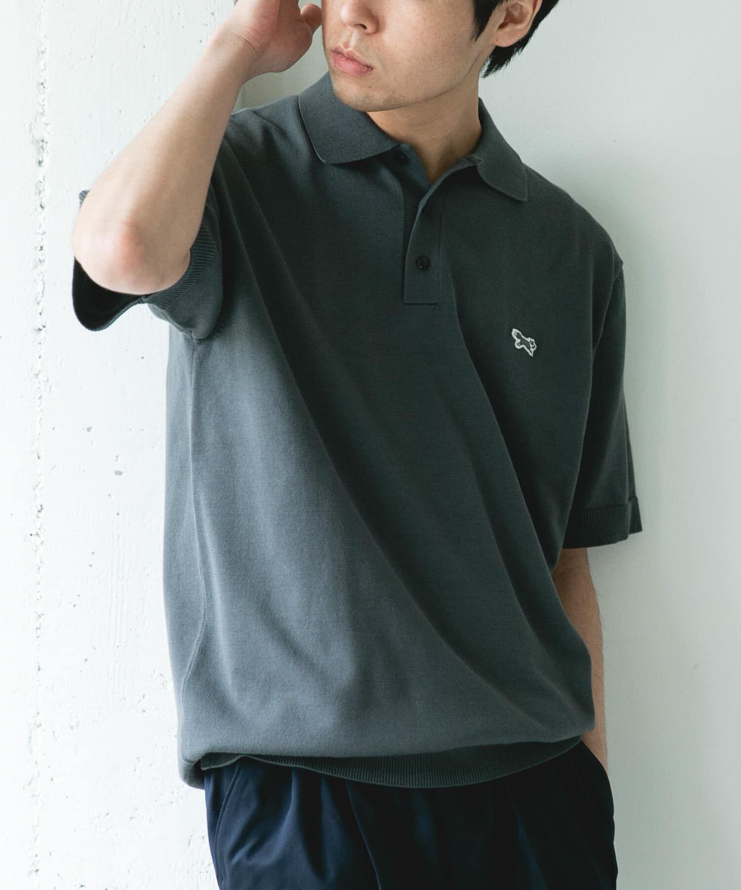 URBAN RESEARCH DOORS「『別注』PENNEYS&times;DOORS　THE FOX ハイゲージ ニットポロ」|ニット・セーター|