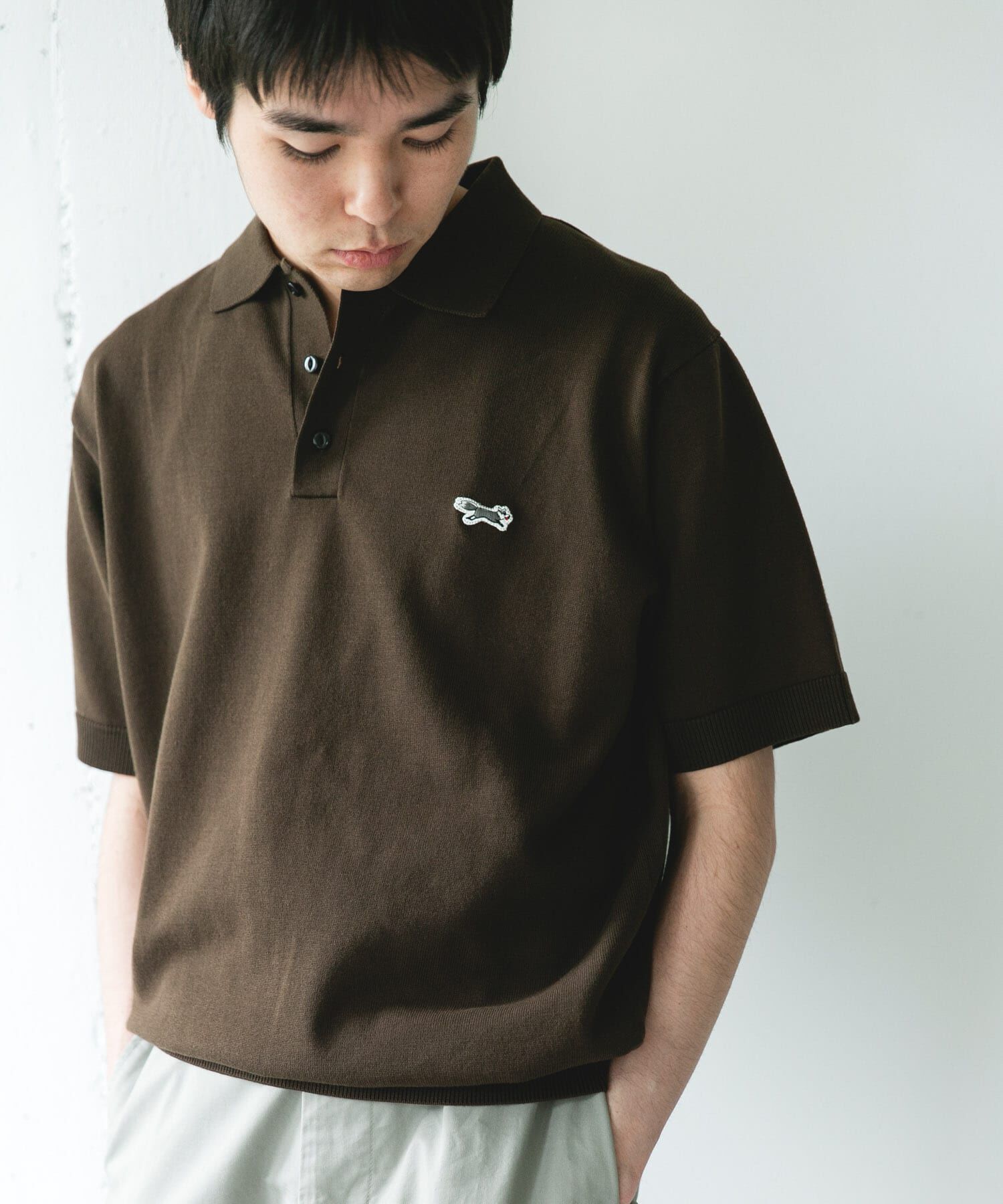 URBAN RESEARCH DOORS「『別注』PENNEYS&times;DOORS　THE FOX ハイゲージ ニットポロ」|ニット・セーター|