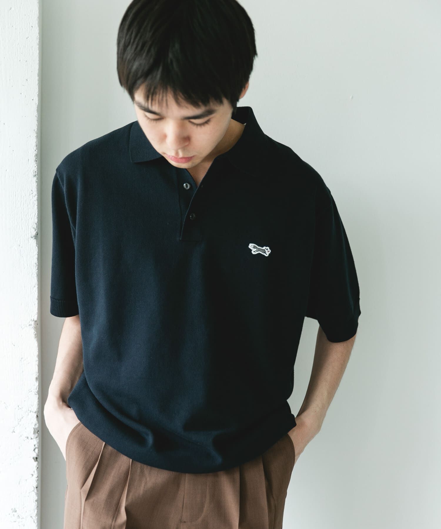 URBAN RESEARCH DOORS「『別注』PENNEYS&times;DOORS　THE FOX ハイゲージ ニットポロ」|ニット・セーター|