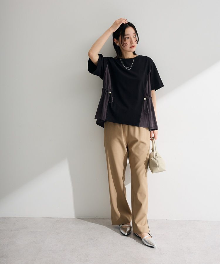 Green Parks「異素材ドッキングプルオーバー」|Tシャツ・カットソー|