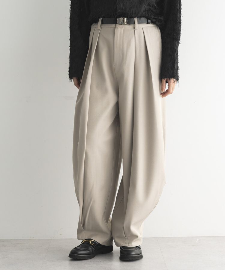 GARAGE OF GOOD CLOTHING「裾タックバレルパンツ2」|その他|Gray Beige