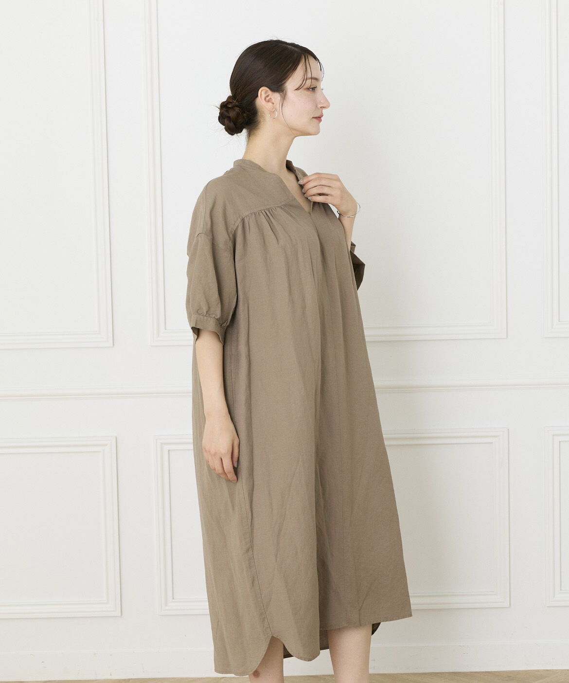 DAY by DAY it&rsquo;s international「レーヨンリネンギャザーワンピース」|ワンピース|