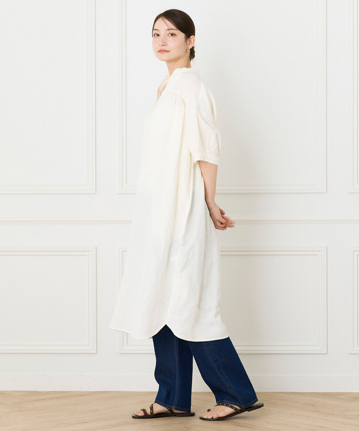 DAY by DAY it&rsquo;s international「レーヨンリネンギャザーワンピース」|ワンピース|