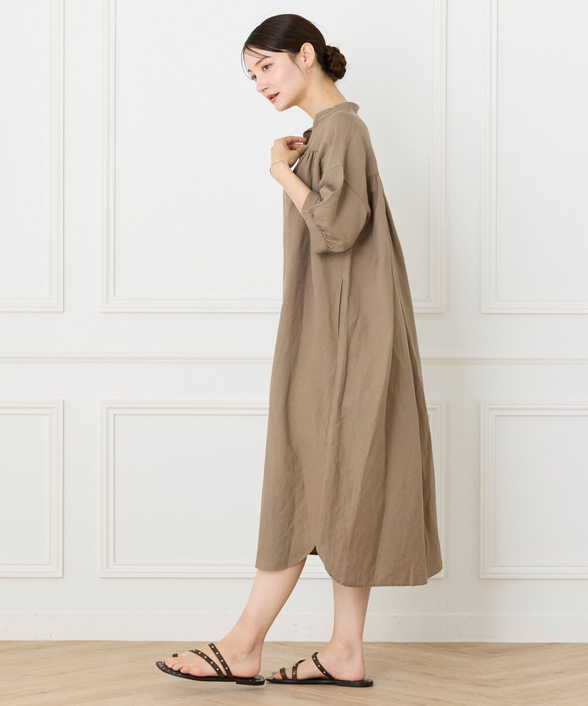 DAY by DAY it&rsquo;s international「レーヨンリネンギャザーワンピース」|ワンピース|